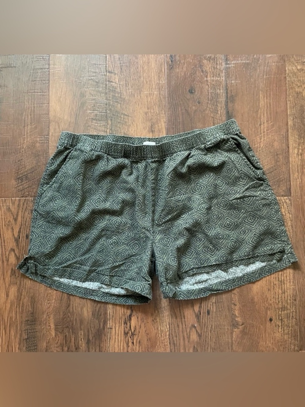WEATHERPROOF Washable linen plus size shorts, plus size XXL